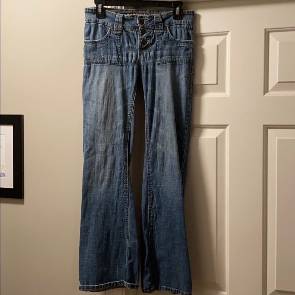 Hydraulic Flare Leg Jeans